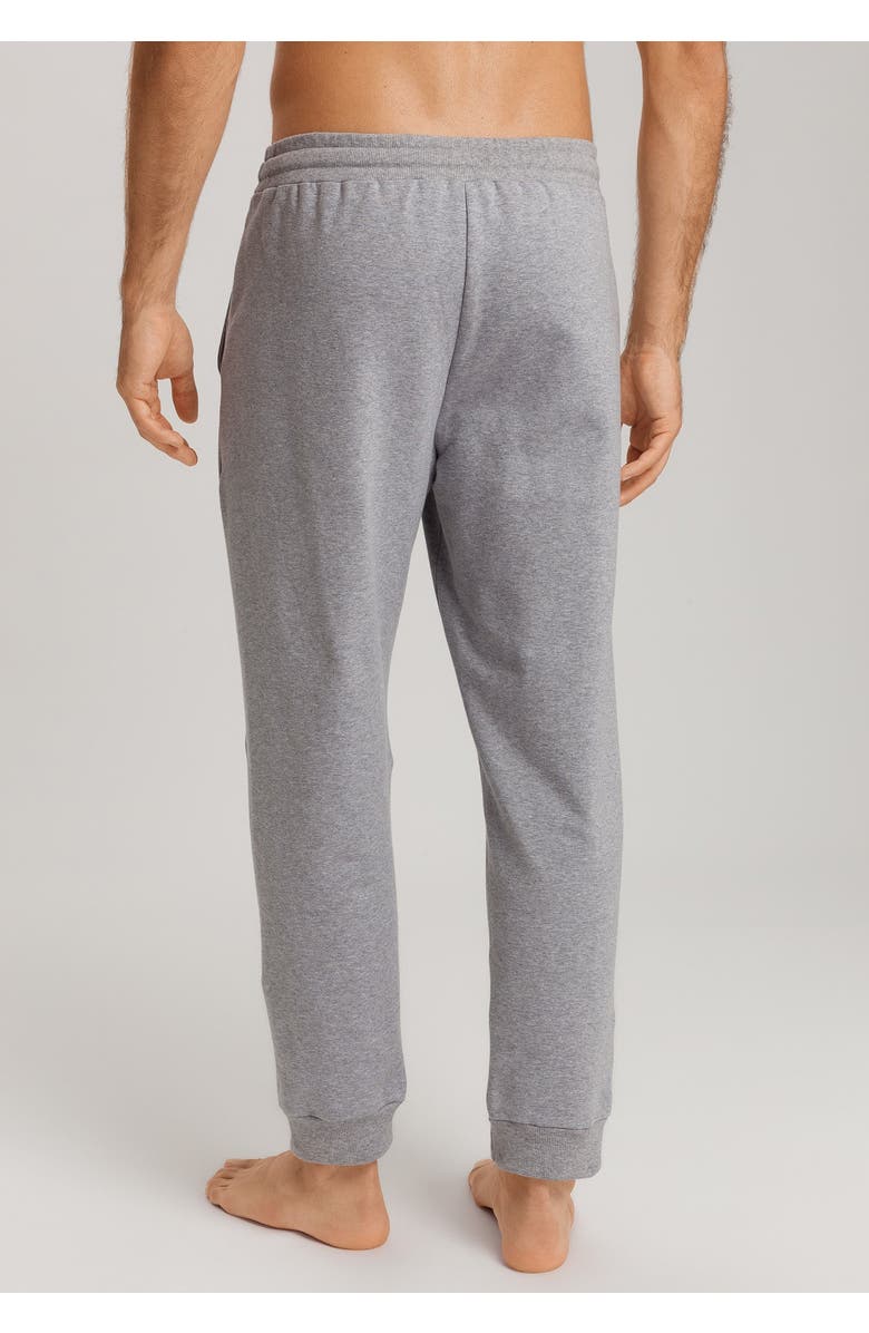Hanro Natural Living Organic Cotton Drawstring Pants, Alternate, color, Grey Melange
