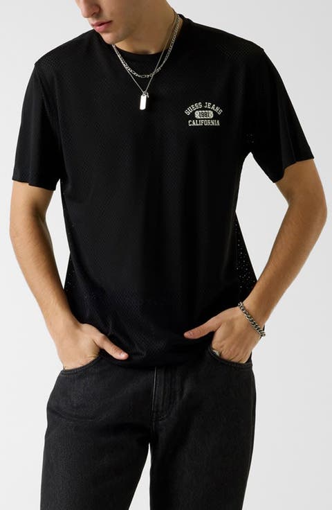 Logo Graphic Mesh T-Shirt