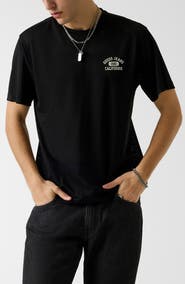 GUESS Logo Graphic Mesh T-Shirt