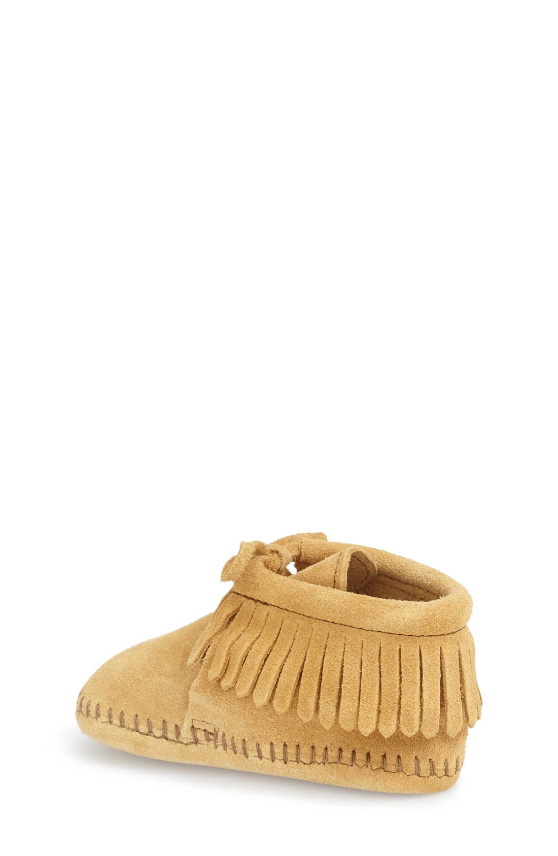 Fringe Bootie, Alternate, color, TAN SUEDE