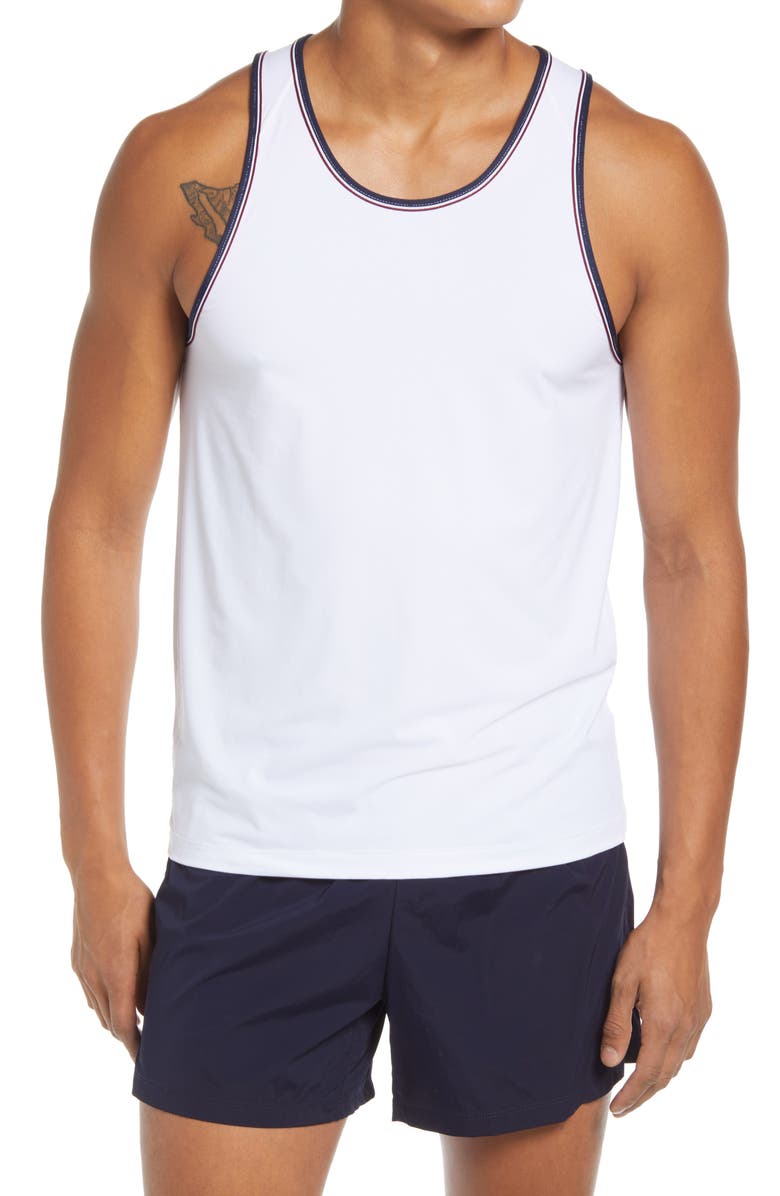 Rhone Men's Reign Retro Performance Tank, Main, color, 