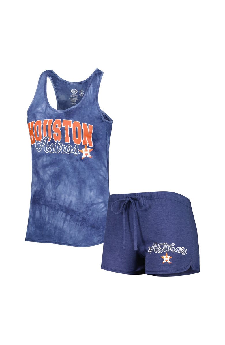 CONCEPTS SPORT Women's Concepts Sport Navy Houston Astros Billboard Racerback Tank & Shorts Sleep Set, Main, color, Navy