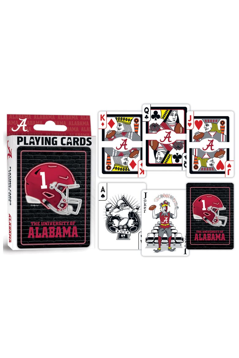 Alabama Crimson Tide Neon Playing Cards, Alternate, color, Multicolor