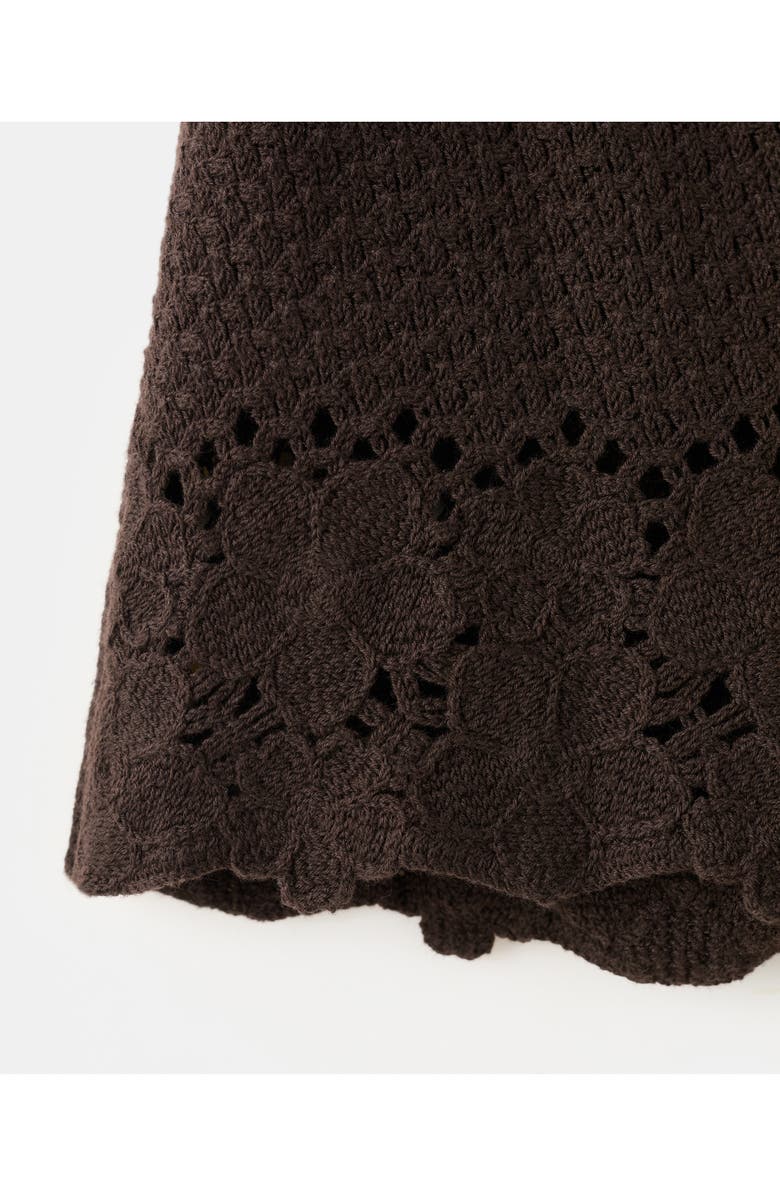 MANGO Crochet Mid Rise Mini Shorts, Alternate, color,