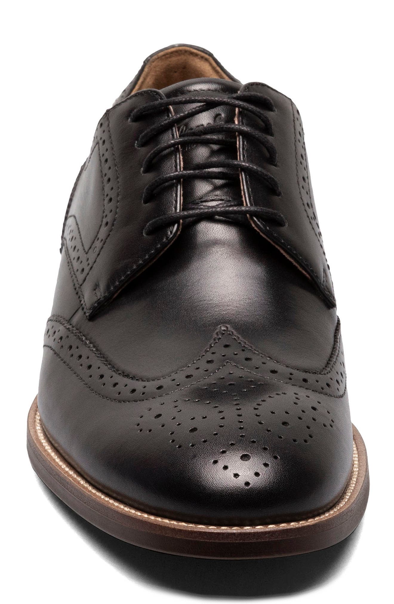 Florsheim Ruvo Wingtip Derby, Alternate, color, Black