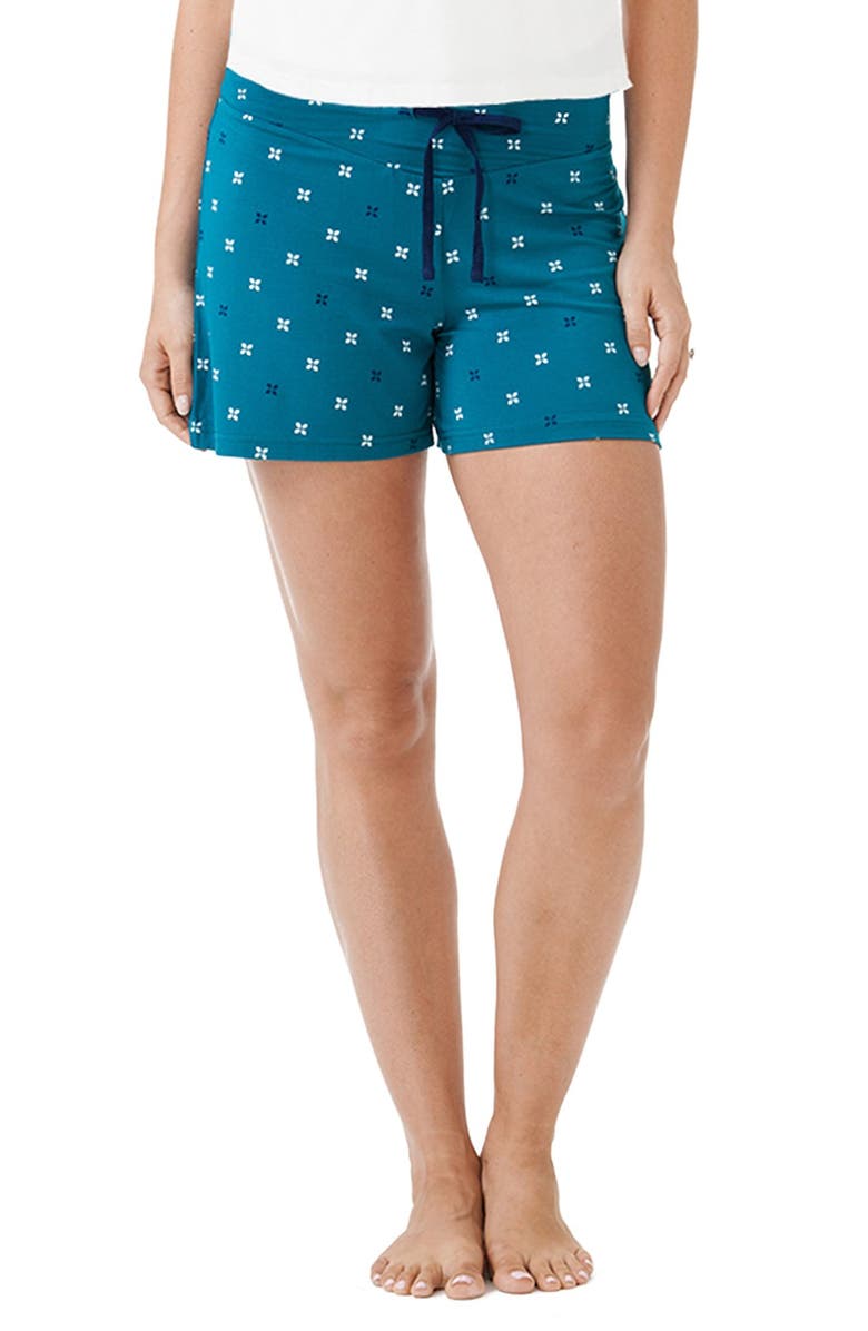 Amoralia Maternity/Nursing Button Tank & Pajama Shorts Set, Alternate, color,