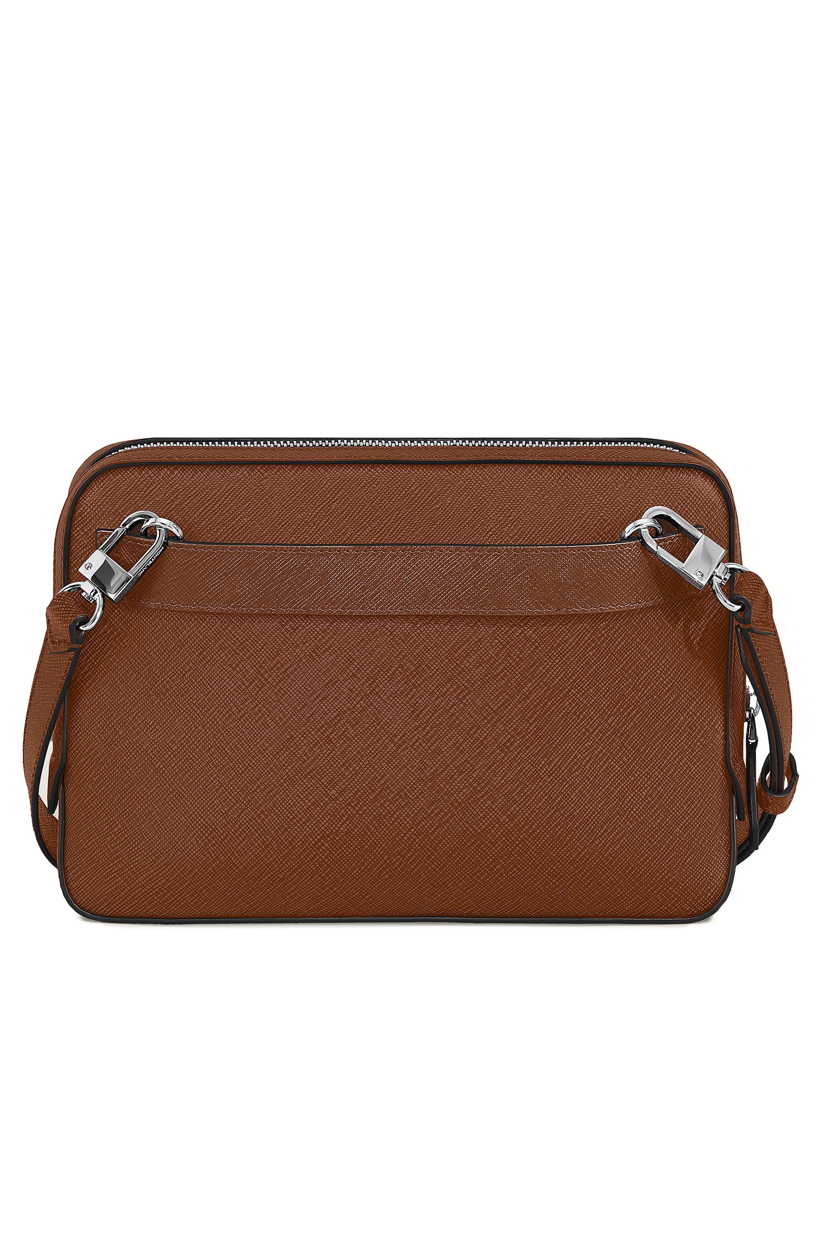 Montblanc Sartorial Leather Crossbody Bag, Alternate, color, Fauve