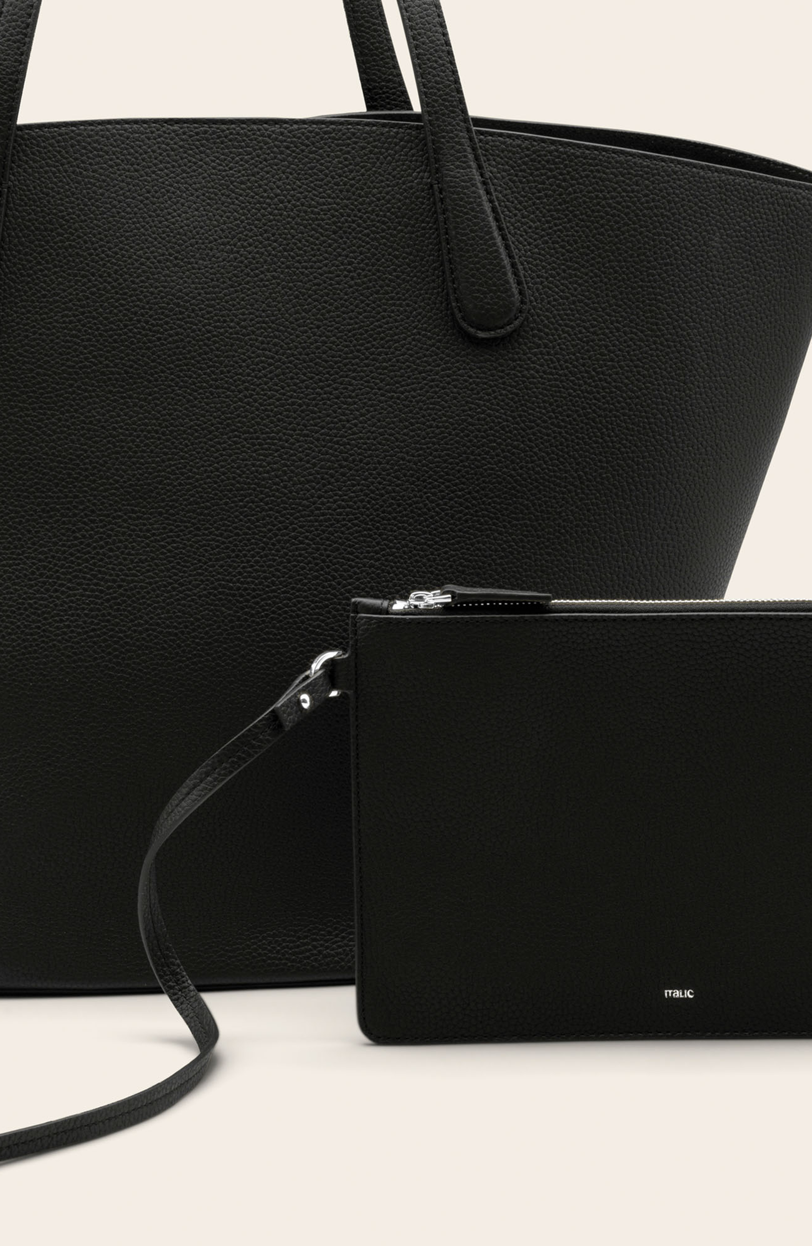 Italic Sienna Leather Everyday Tote Bag, Alternate, color, 