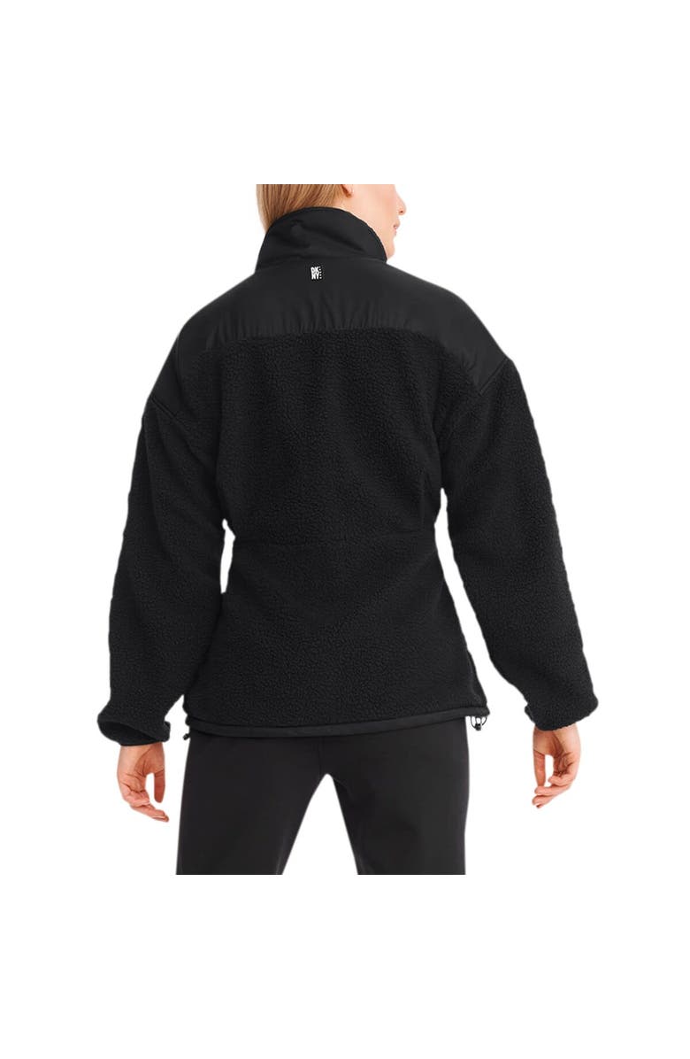 DKNY SPORT Women's DKNY Sport  Black Philadelphia Eagles Drew Mixed Media Full-Zip Jacket, Alternate, color, 