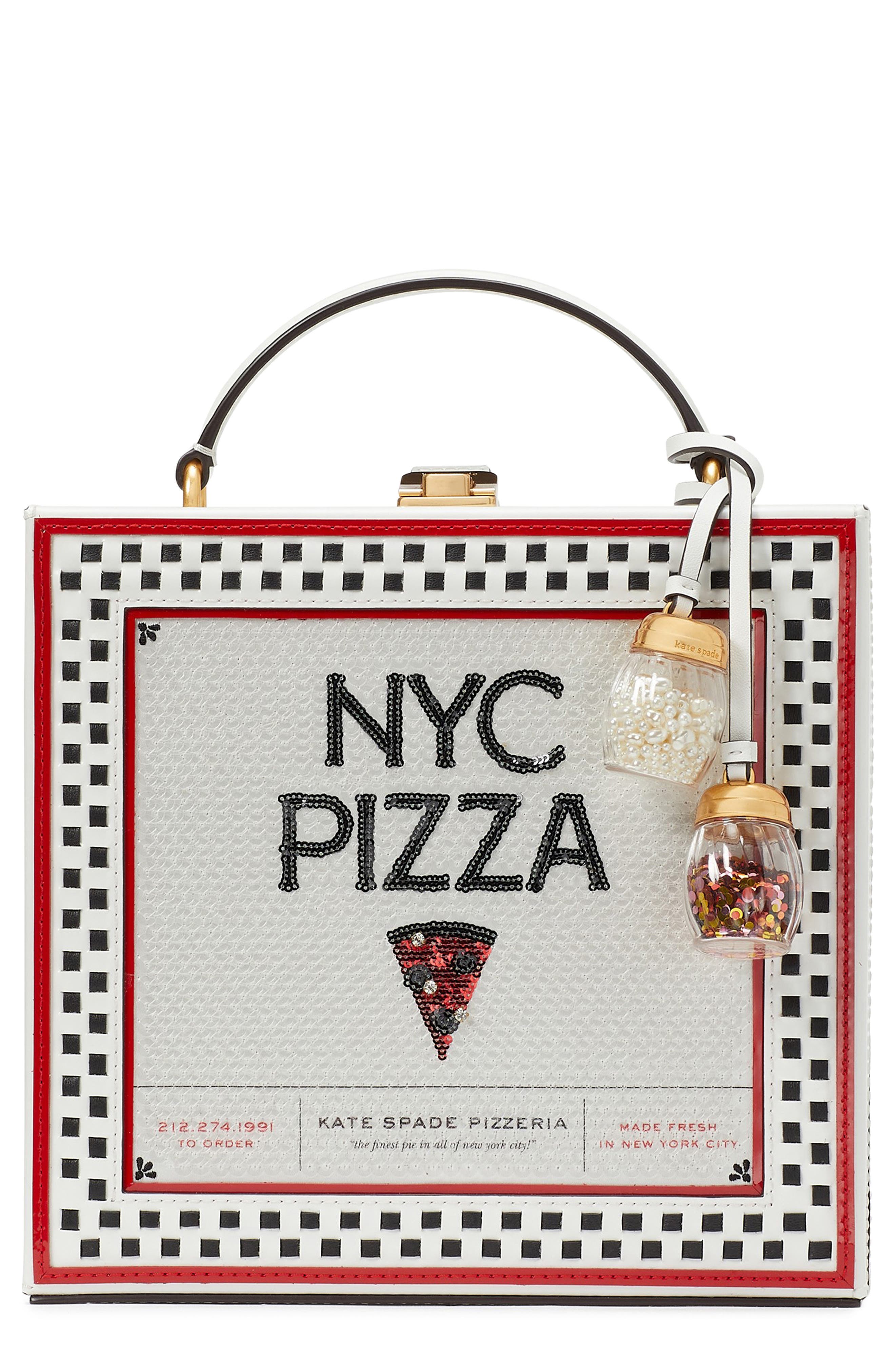 Kate Spade New York slice sequin & spazzolato leather top handle bag, Main, color, 