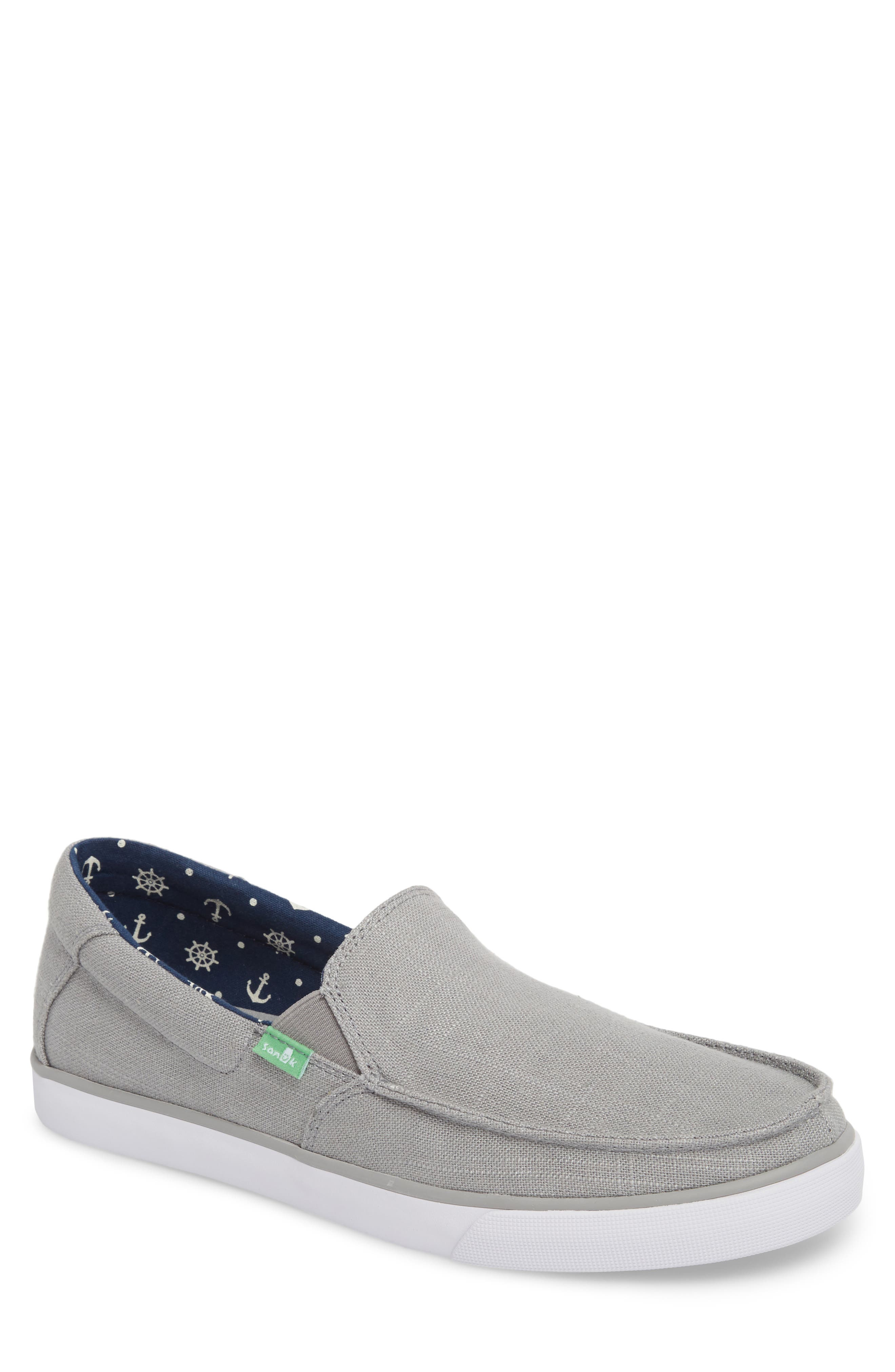 Sanuk Sideline Linen Slip-On, Main, color, 