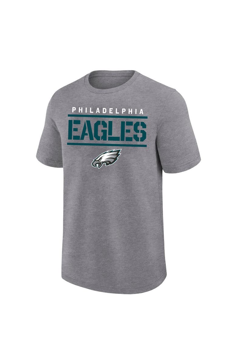 FANATICS Men's Fanatics Heather Gray Philadelphia Eagles Big & Tall Top Notch T-Shirt, Alternate, color, Heather Gray