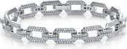 SHAY Diamond &18K Gold Flat Geo Link Bracelet