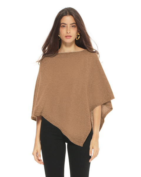 Pure Cashmere Capelet Poncho