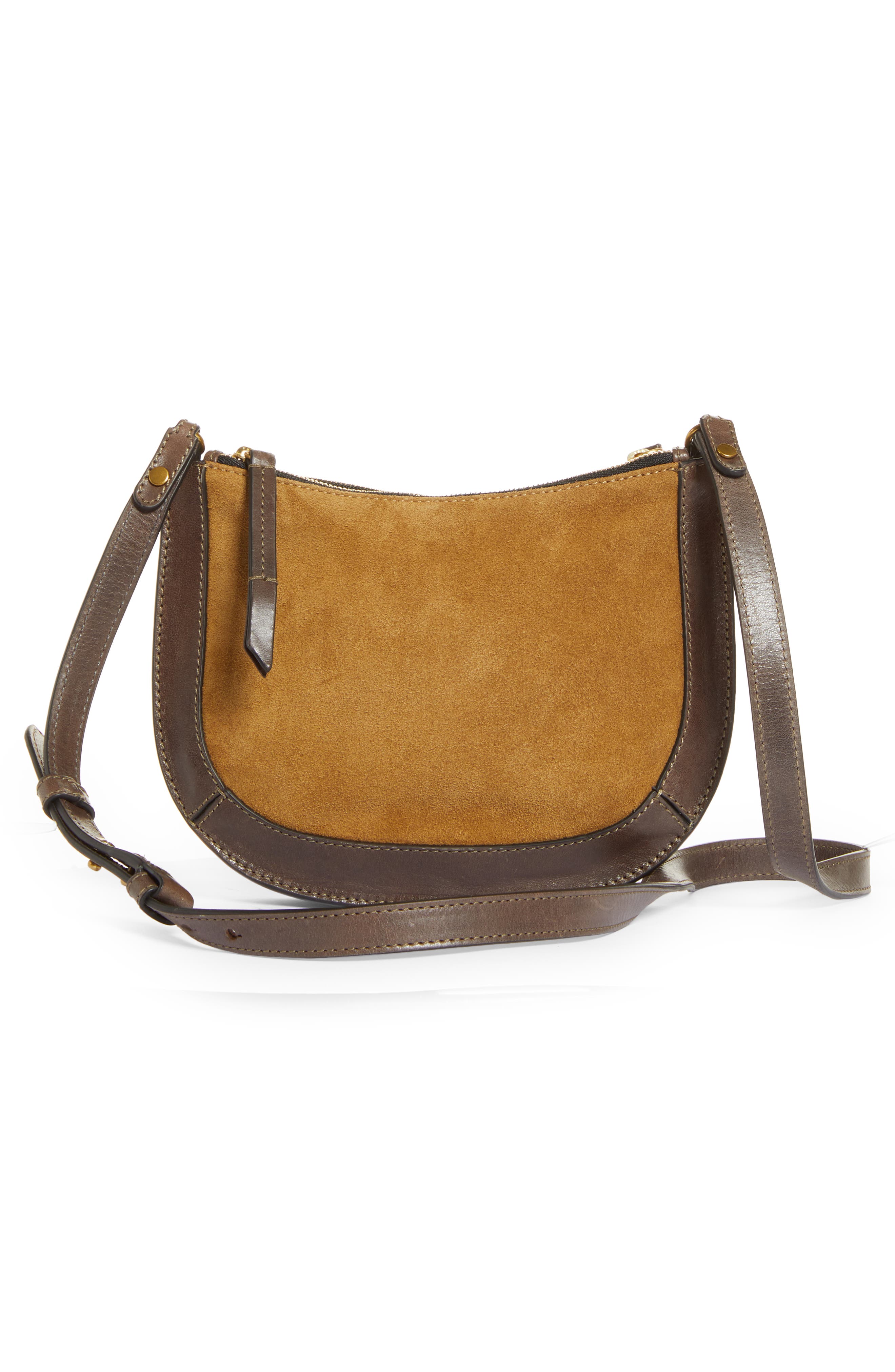 Isabel Marant Muho Suede Shoulder Bag, Alternate, color, 