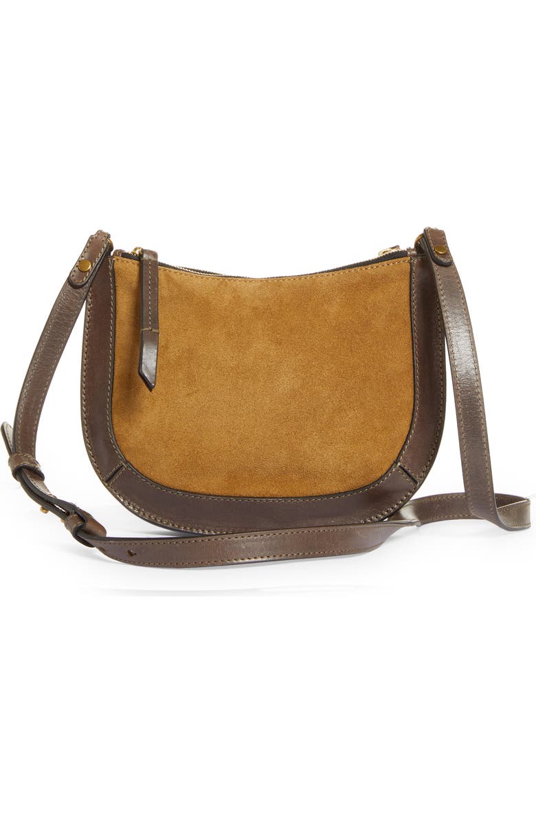 Isabel Marant Muho Suede Shoulder Bag, Alternate, color,