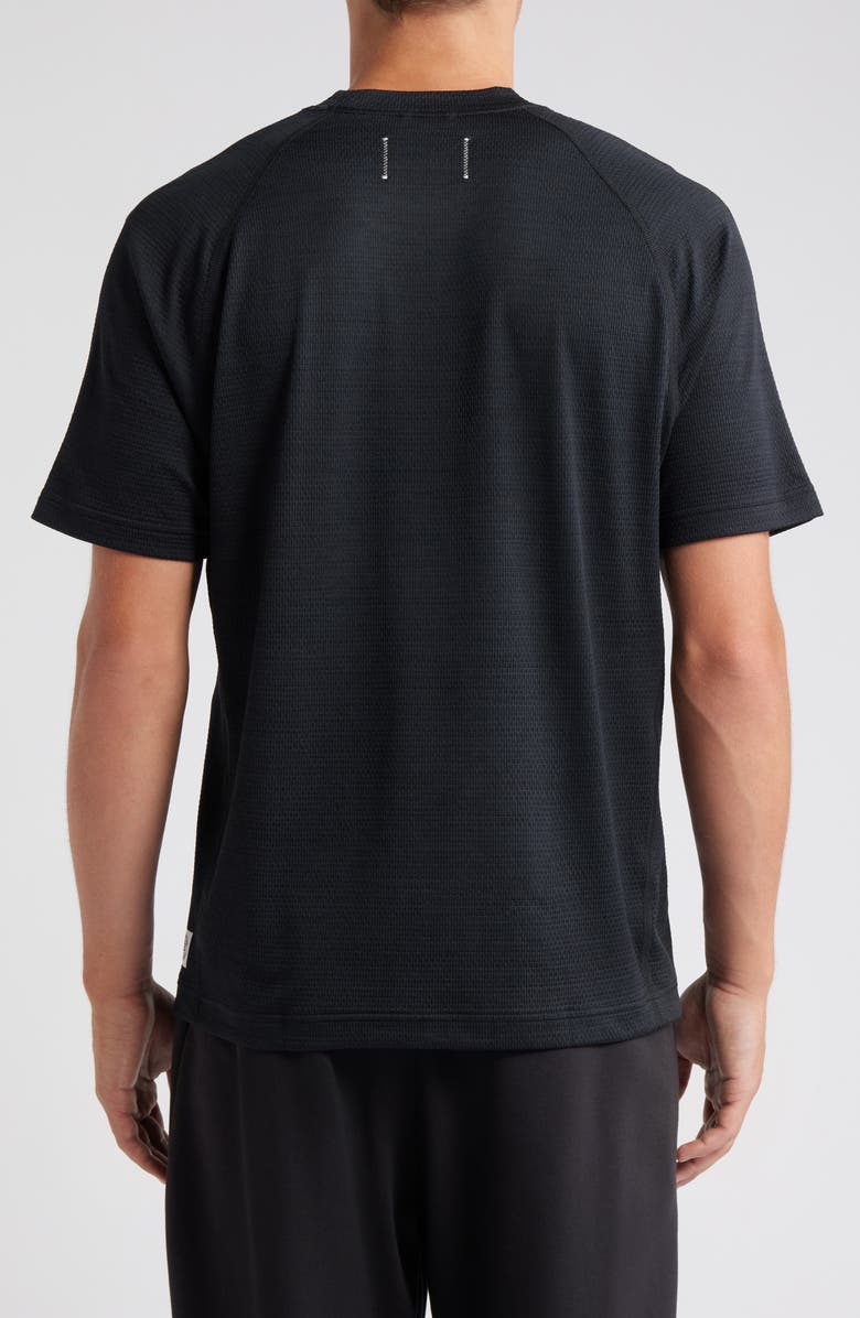 Reigning Champ Solotex<sup>®</sup> Mesh Tiebreak Performance T-Shirt, Alternate, color, Black