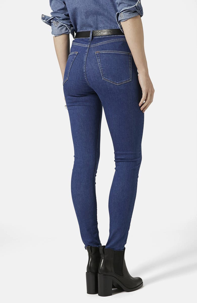 Topshop 'Jamie' High Rise Crop Jeans, Alternate, color,