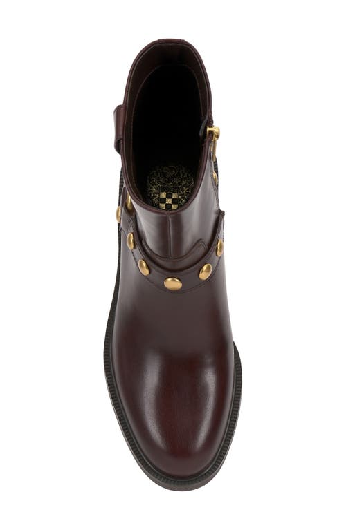 Vince Camuto Amais Moto Boot In Burgundy