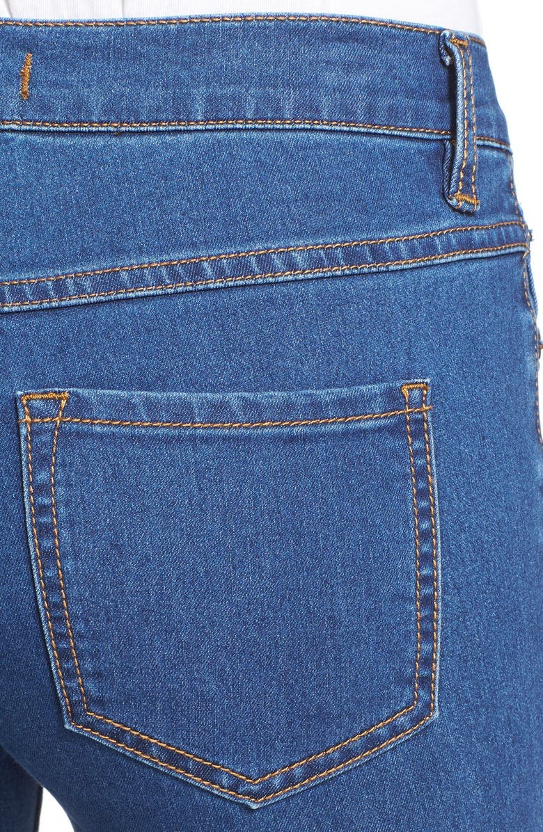 Free People Stretch Mid Rise Flare Jeans, Alternate, color, 