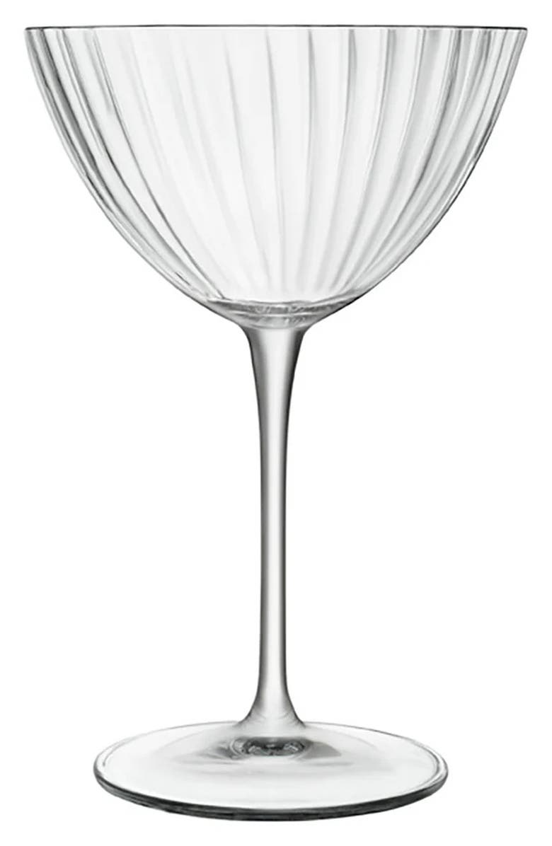 Luigi Bormioli Optica Set of 4 Martini Glasses, Main, color, 
