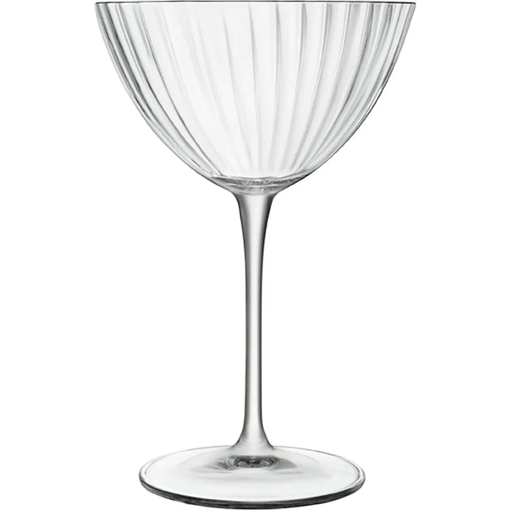 Luigi Bormioli Optica Set Of 4 Martini Glasses In Transparent
