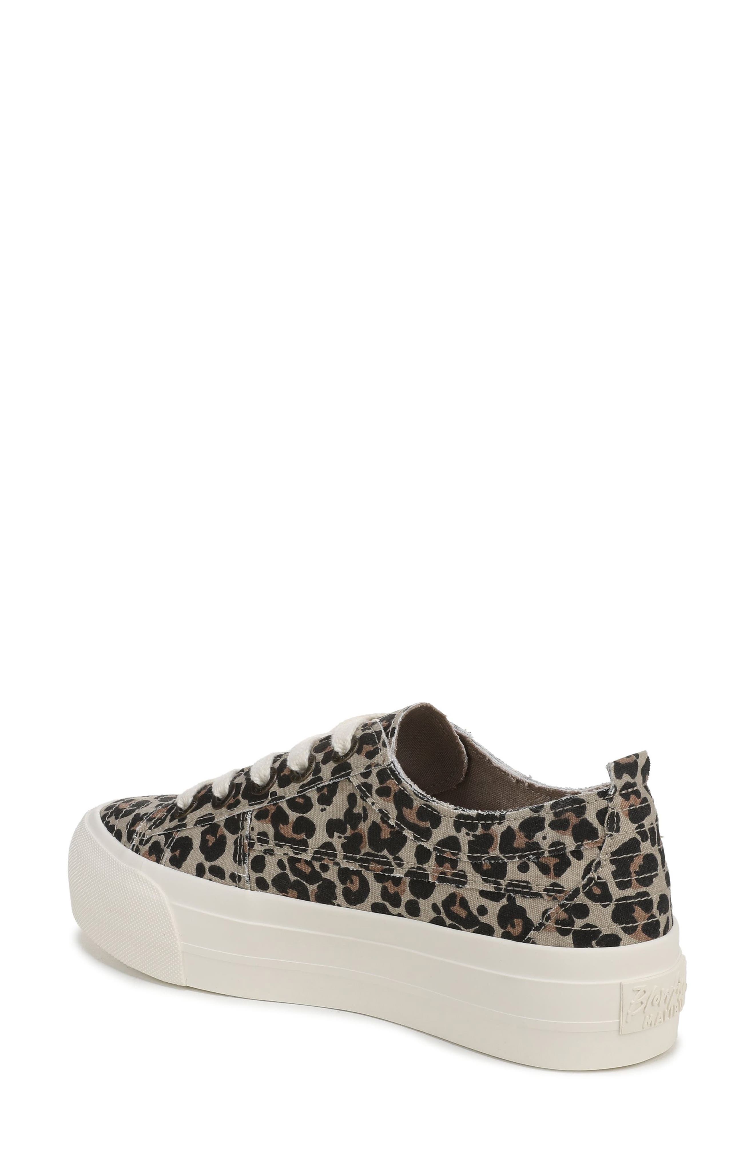 Blowfish Malibu Sadie Sun Embroidered Flower Platform Sneaker, Alternate, color, Leopard