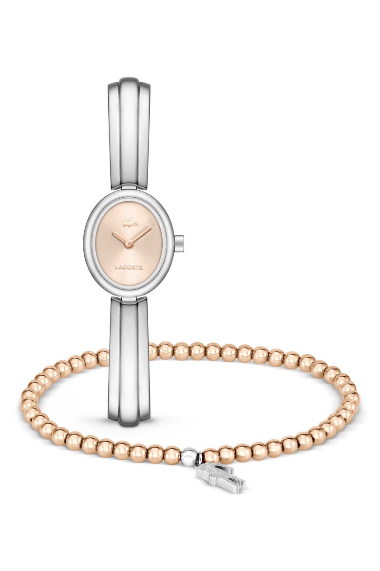 Suzanne Oval Bracelet Watch Gift Set, 18.5mm x 25mm, Main, color, CARNATION GOLD
