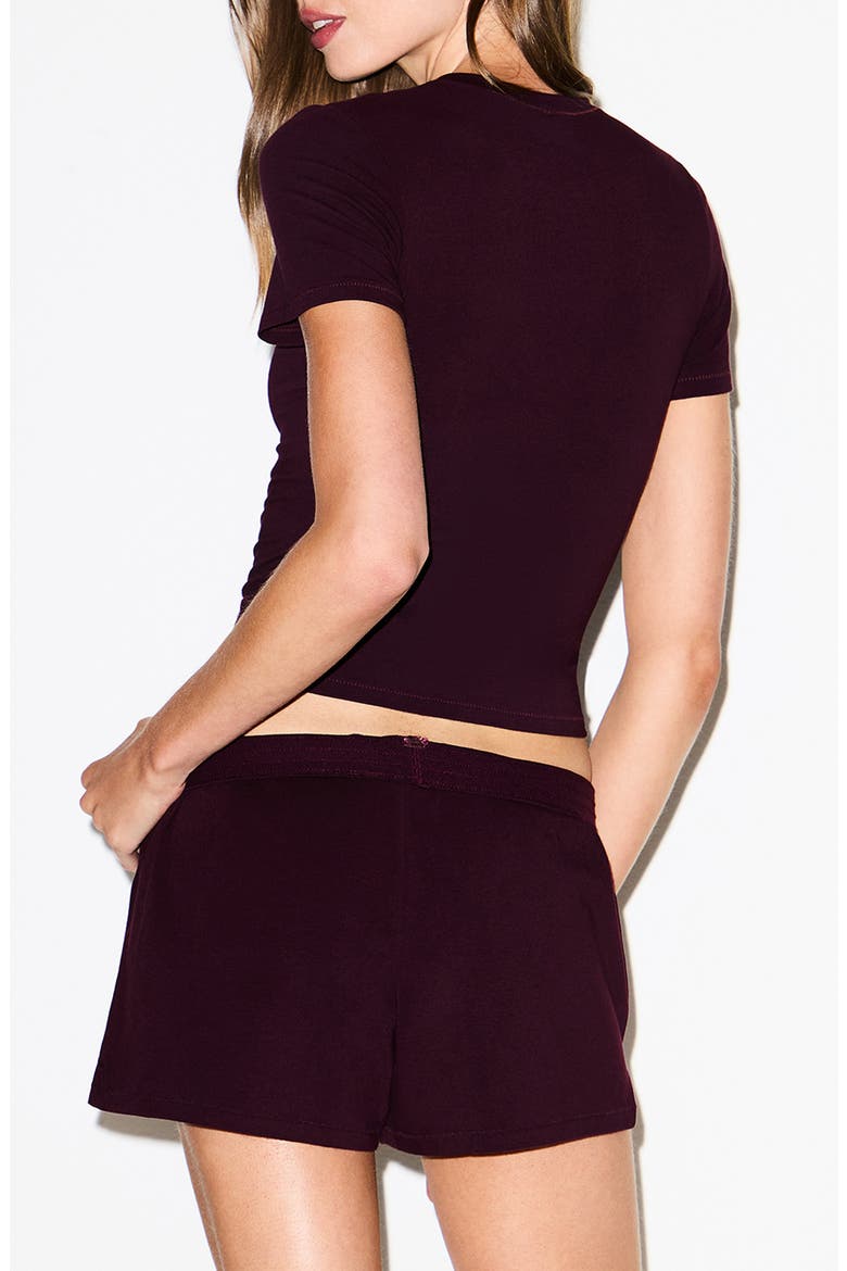 Stretch Cotton Jersey T-Shirt, Alternate, color, Z/DNUCURRANTDNU