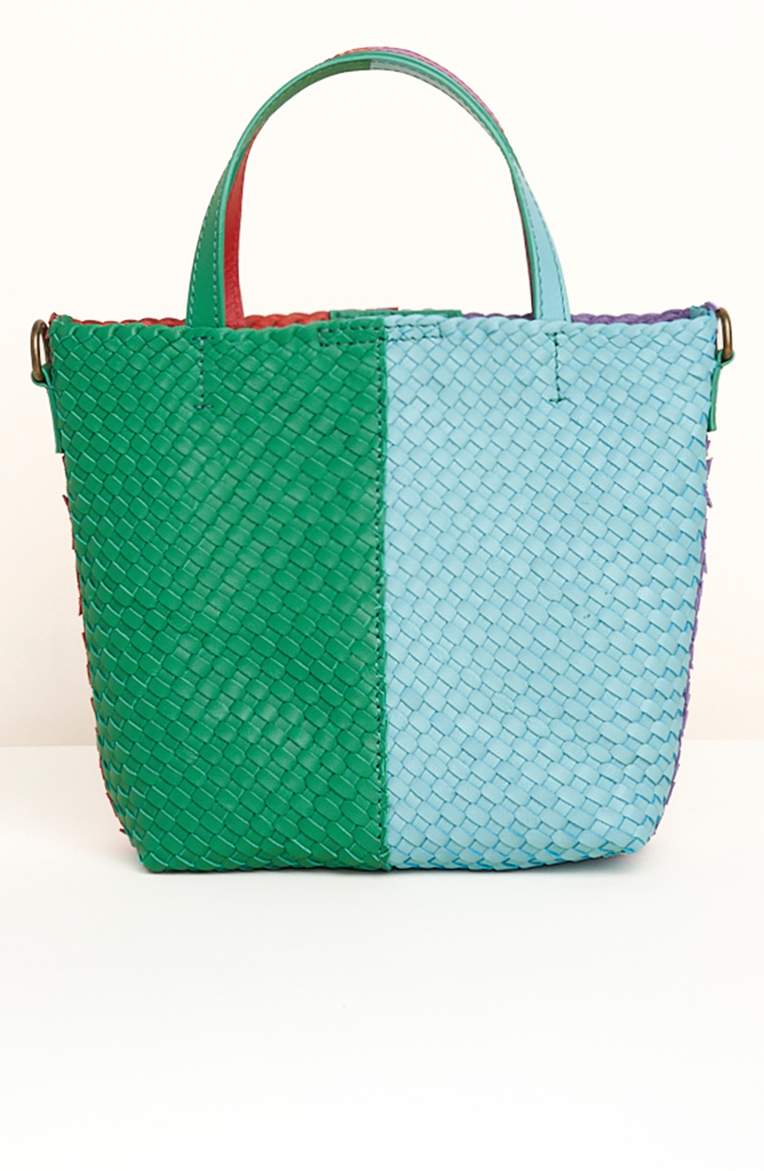 Charlotte Stone Paulette Multicolor Woven Crossbody Bag, Alternate, color, Tropical