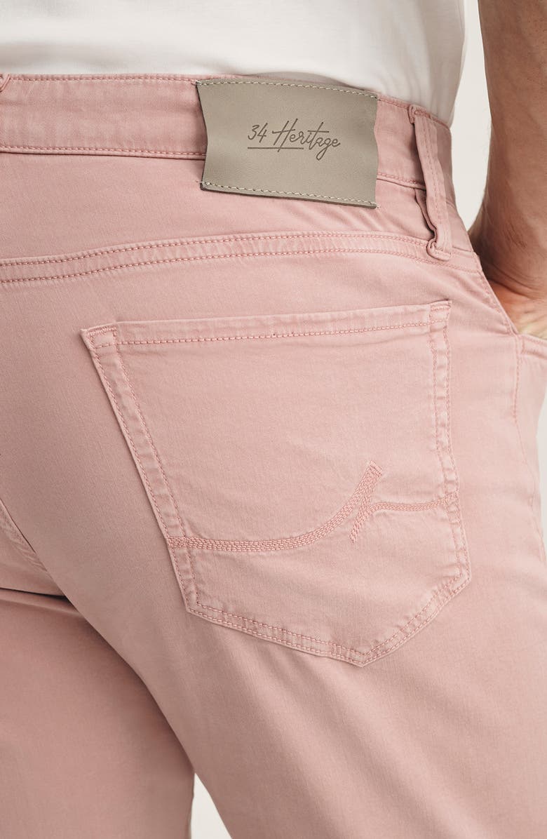 34 Heritage Courage Stretch Twill Straight Leg Pants, Alternate, color, Pink Twill