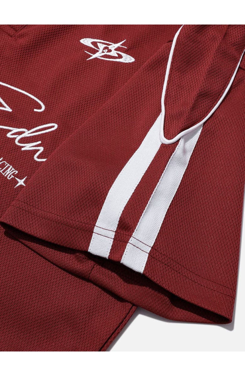 AELFRIC EDEN Sporty Polo Soccer Jersey, Alternate, color, Red