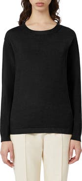 MM by Max Mara Arca Silk & Cotton Crewneck Sweater