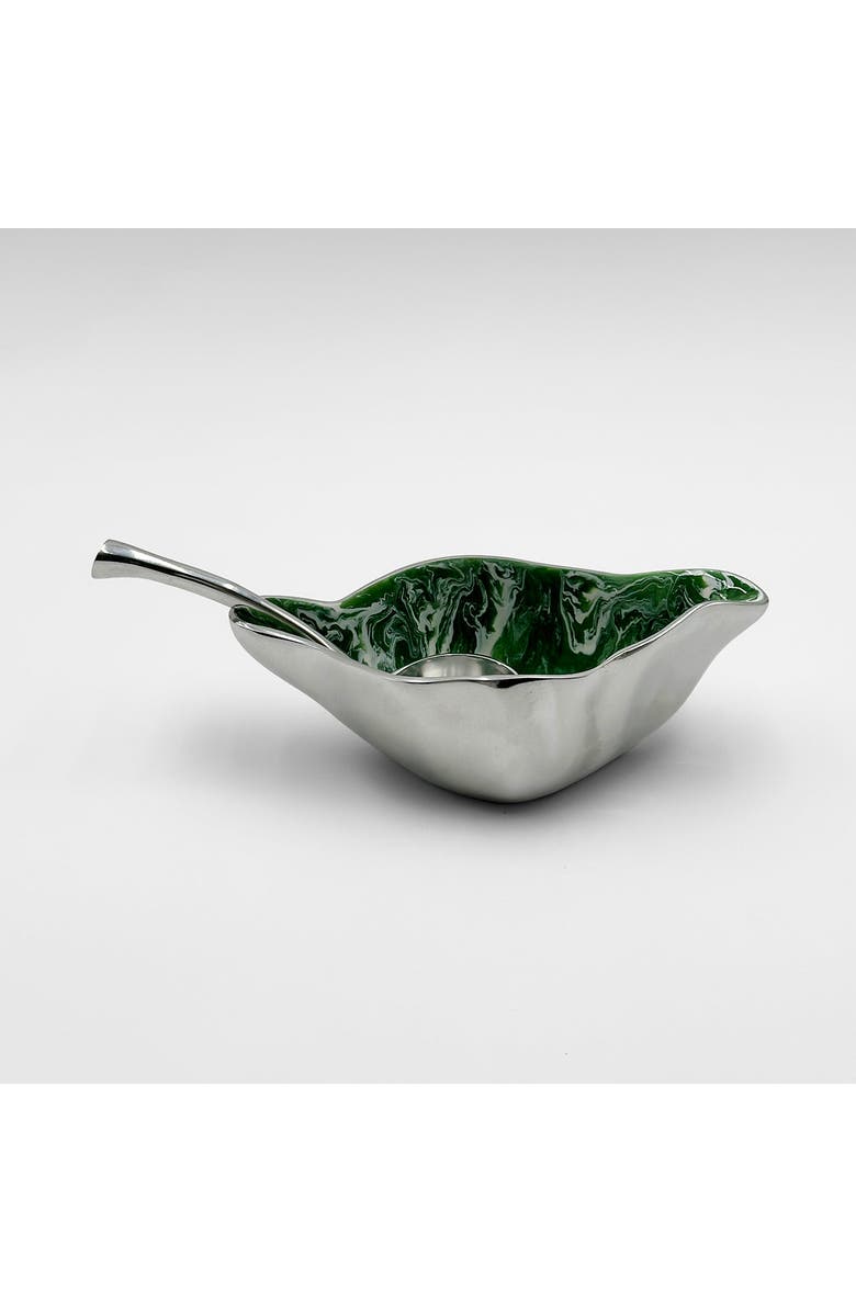 Lunares Verdura Sauce Boat W/ Ladle, Alternate, color, Green