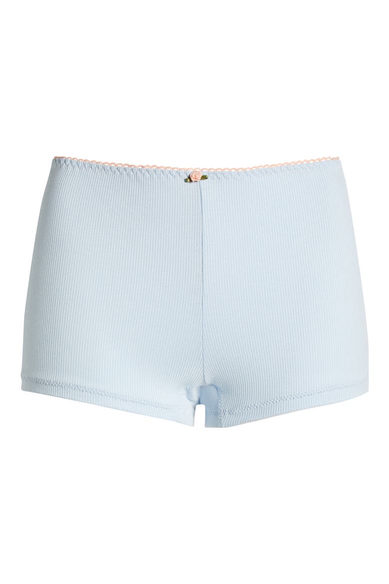 Rib Lounge Shorts, Alternate, color, POWDER BLUE