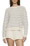 selected Stripe Almond Heather