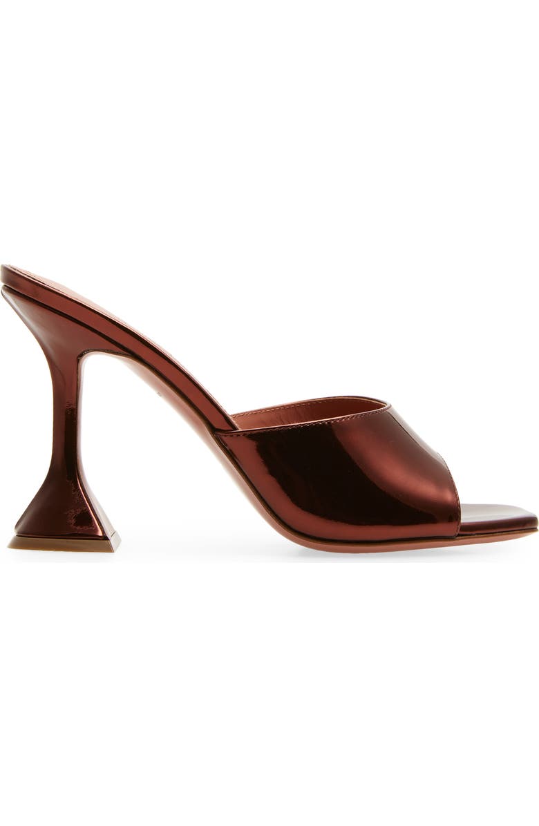 Amina Muaddi Lupita Metallic Slide Sandal, Alternate, color,