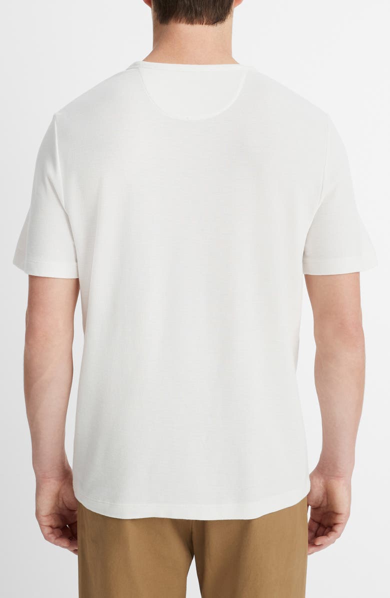Vince Pima Cotton Piqué T-Shirt, Alternate, color, Alabaster