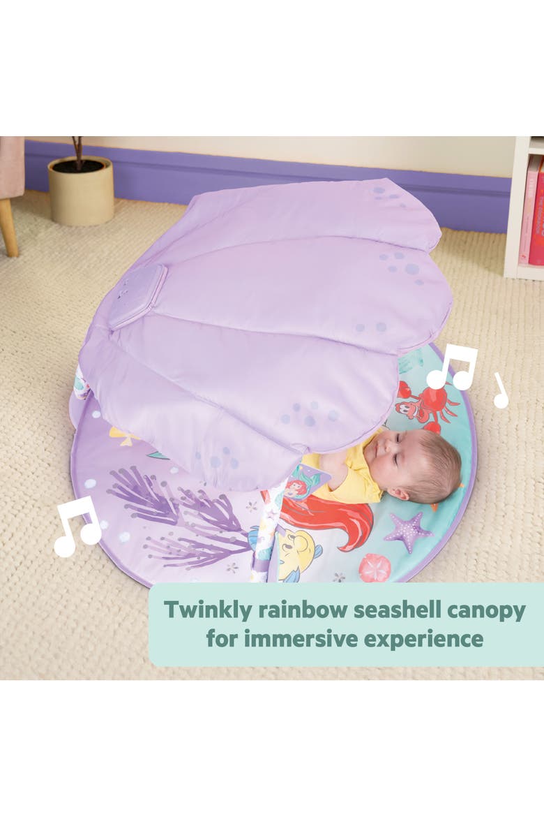 The Little Mermaid Twinkle Trove Light-Up Musical Baby Activity Gym, Alternate, color, PURPLE
