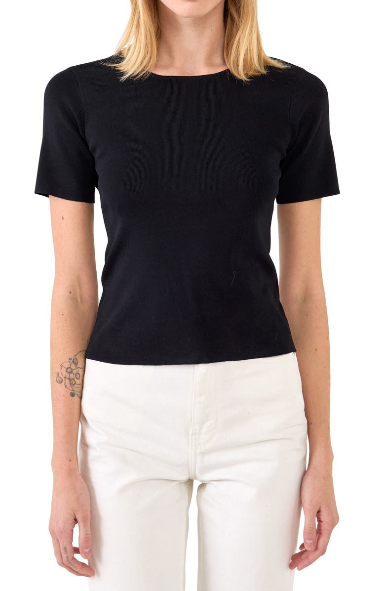 Endless Rose Back Cutout Knit Top, Main, color, 