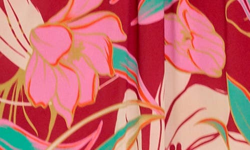 Flying Tomato Floral Long Sleeve Maxi Dress In Multi