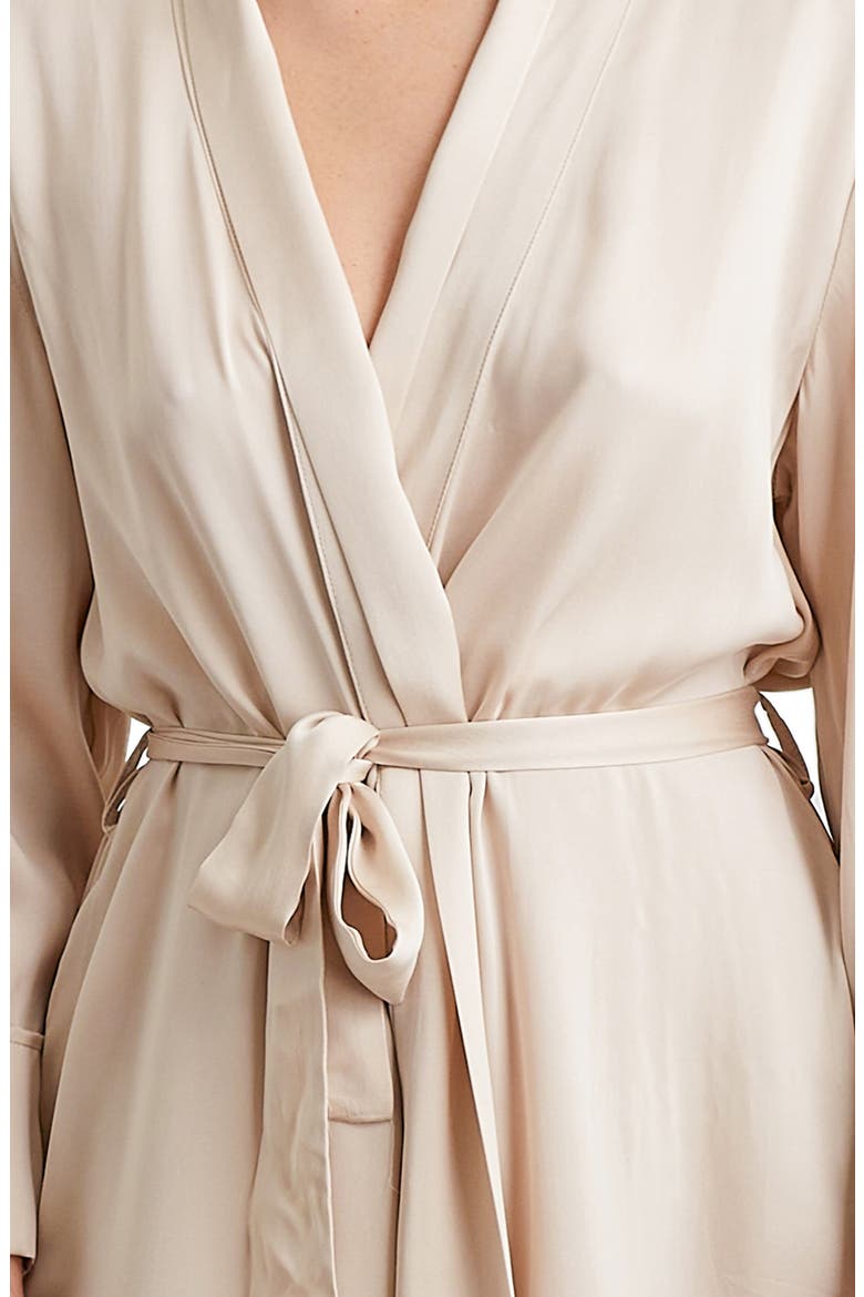 Audrey Silk Long Robe, Alternate, color, ROMANCE