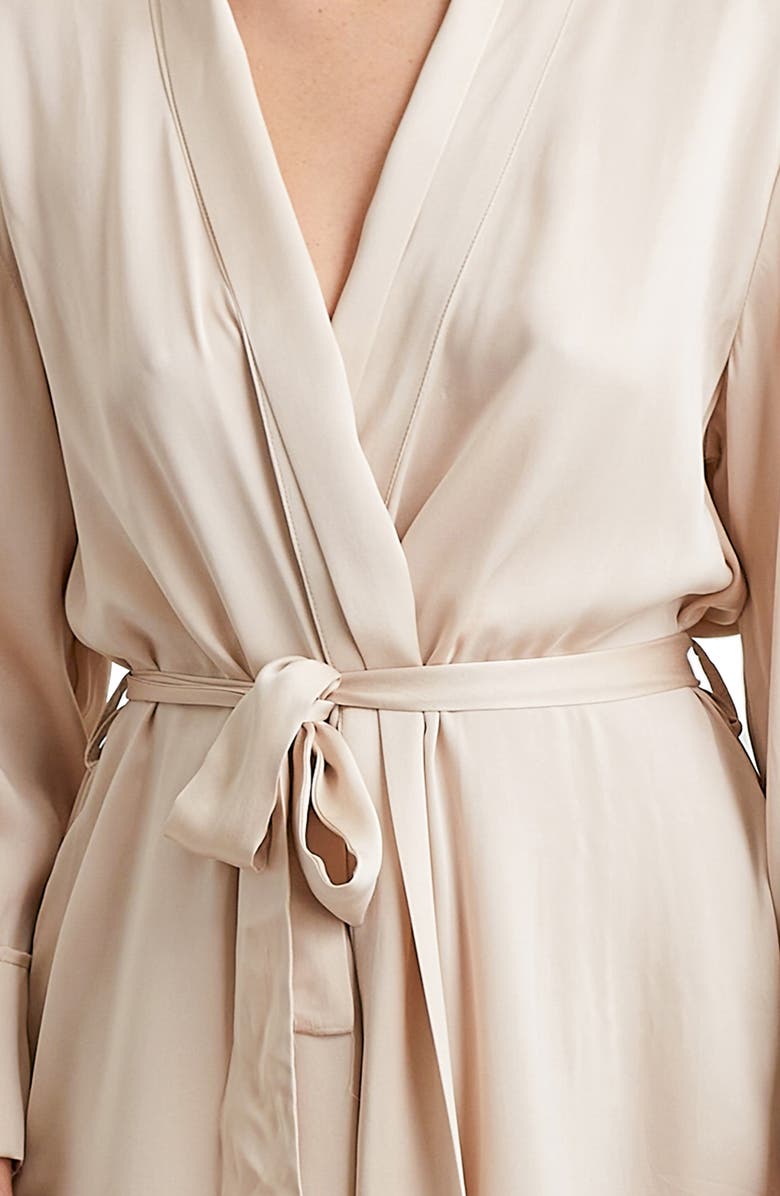 Papinelle Audrey Silk Long Robe, Alternate, color, 