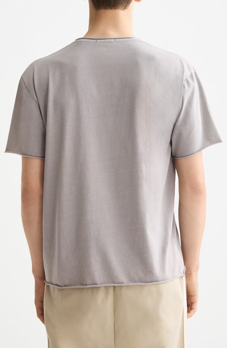 Scotch & Soda Raw Edge Cotton T-Shirt, Alternate, color, Gull