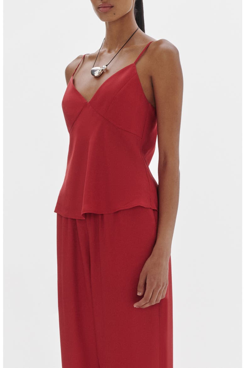 Tasha Tencel Cami, Alternate, color, Vermillion