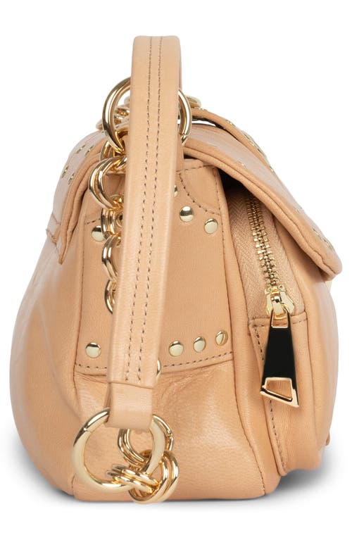 Jeffrey Campbell Night Out Leather Shoulder Bag In Natural