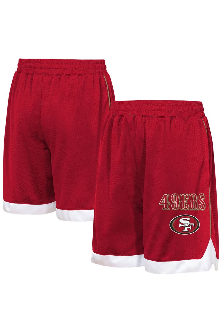 Youth Outerstuff  Scarlet San Francisco 49ers All Star Mesh Shorts, Main, color, Scarlet