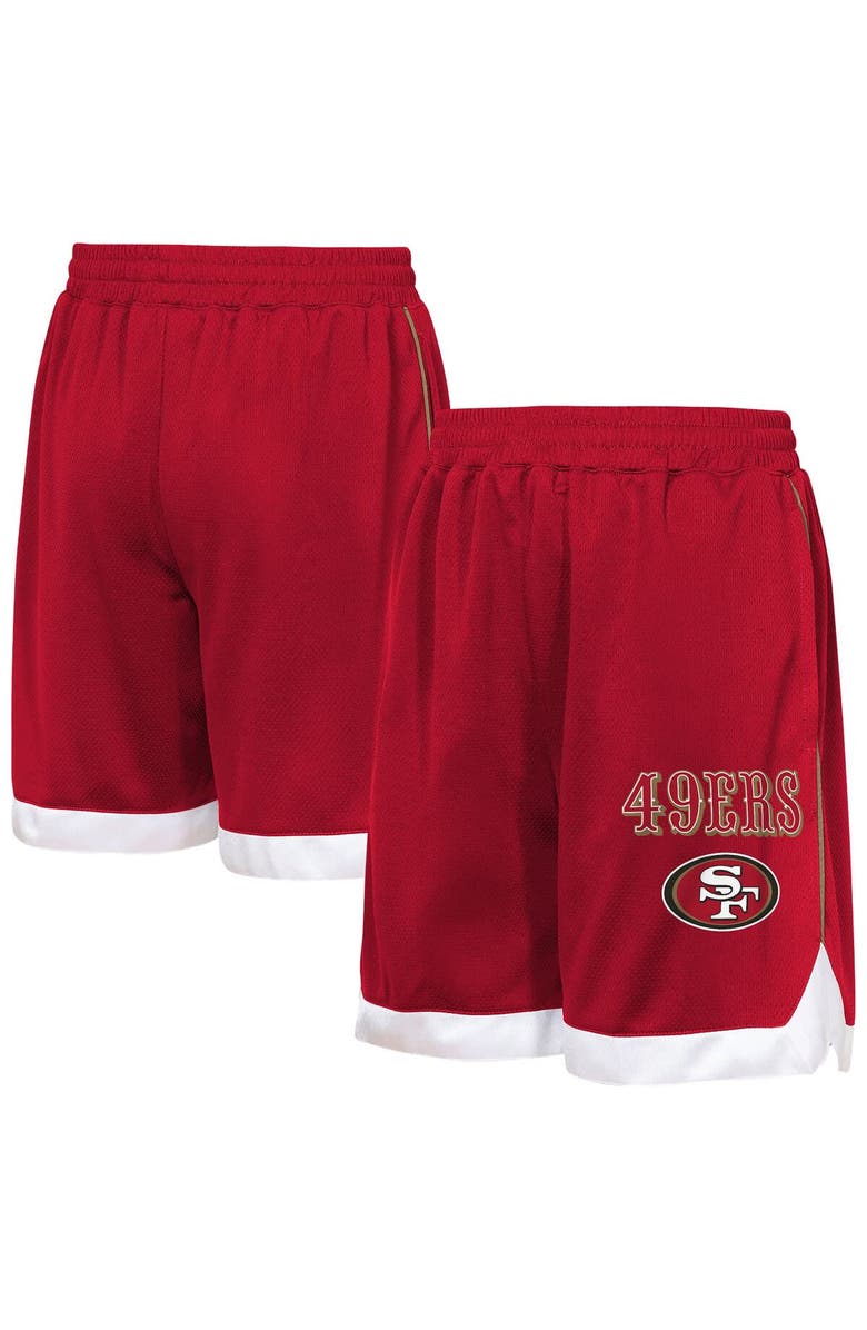 Outerstuff Youth Outerstuff Scarlet San Francisco 49ers All Star Mesh Shorts, Main, color, Scarlet