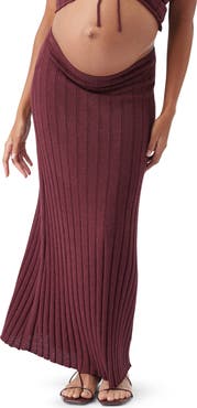 Ripe Maternity Charli Rib Knit Skirt