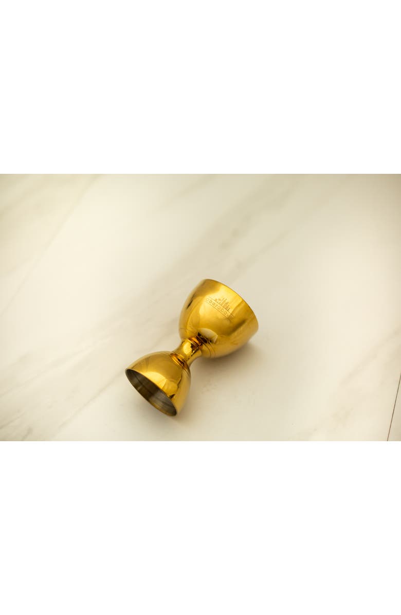 A Bar Above Gold Bell Cocktail Jigger, Alternate, color, Gold